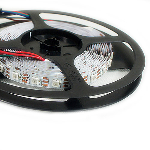 WS2811 DC5/12V Programmable LED Strip Lights, Addressable Digital Full Color Chasing Flexible LED Strips, Indoor Use, 150LEDs 16.4ft Per Reel By Sale WS2811 DC5/12V Programmable LED Strip Lights, Addressable Digital Full Color Chasing Flexible LED Strips, Indoor Use, 150LEDs 16.4ft Per Reel By Sale